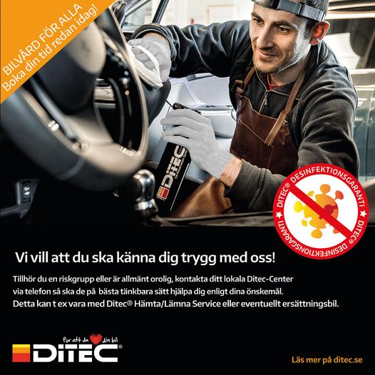 anställd på ditec arbetar säkert i och med Covid 19